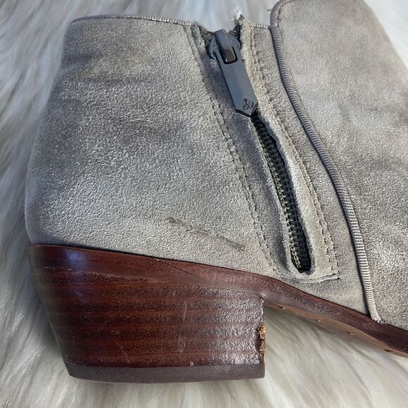 Sam Edelman Petty Tan Suede Booties Sz 7 - Picture 9 of 9